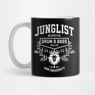 JUNGLIST  - DNB University Crest (White) Mug